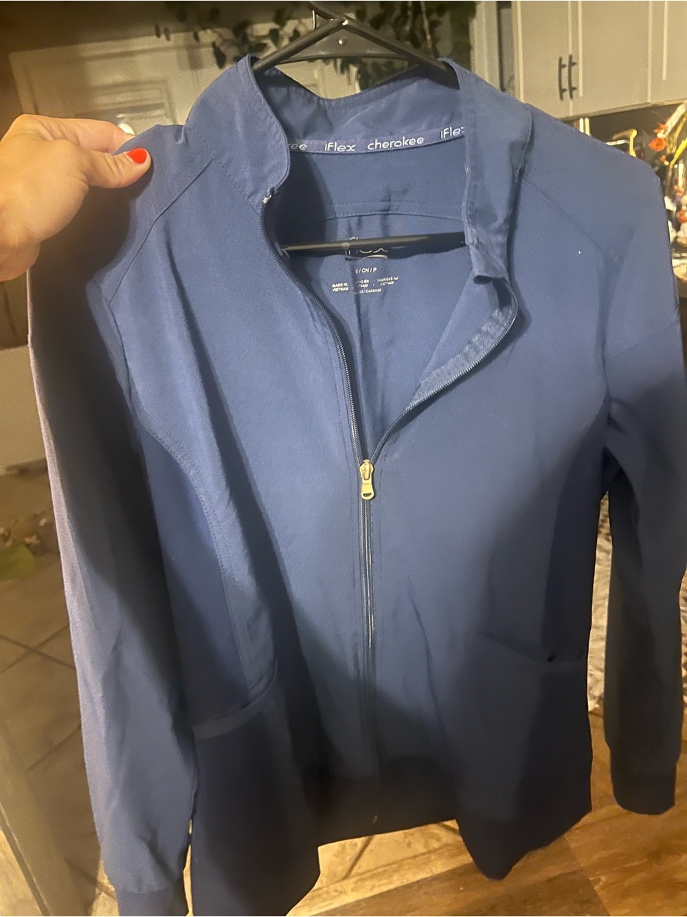 Cherokee Women's Navy Blue Zip Jacket